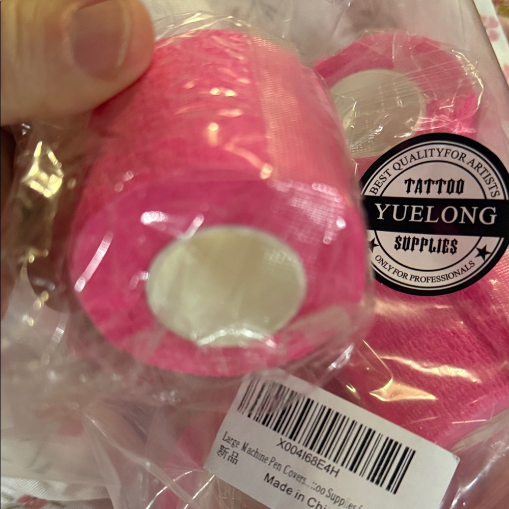 Pink gauze tape